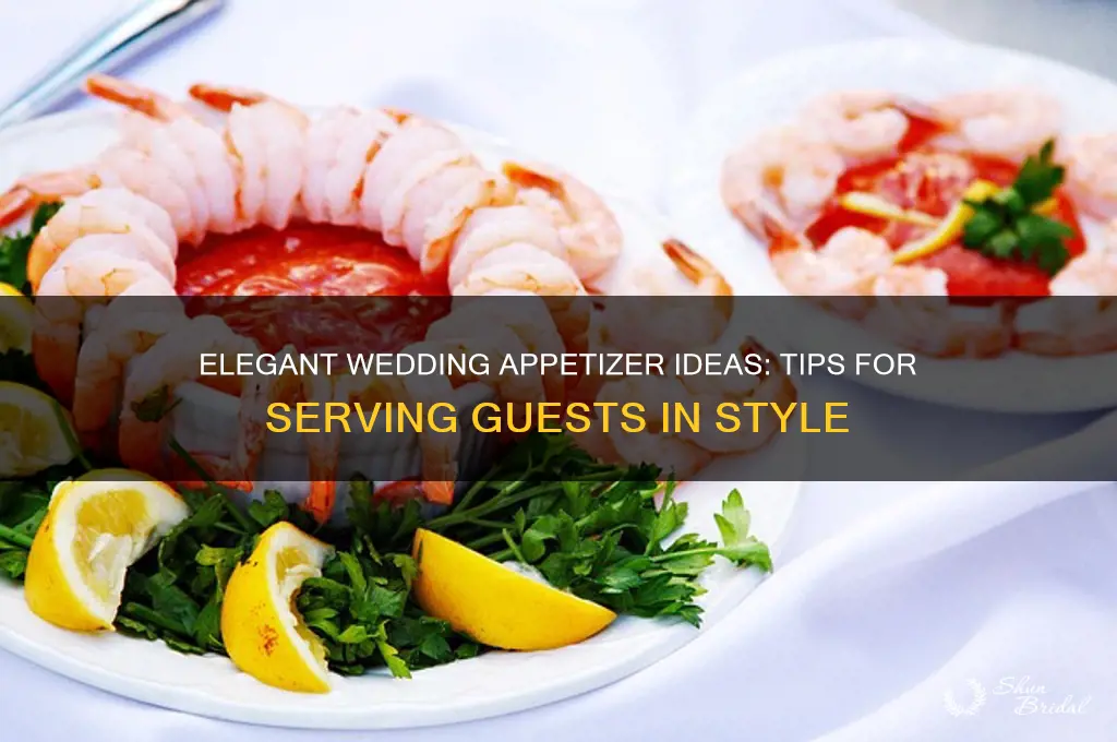 how to serve appetizers at a wedding