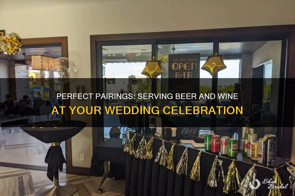 how to serve beer and wine at a wedding