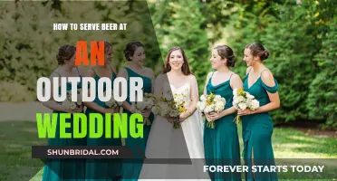 Chill & Cheers: Perfectly Serving Beer at Your Outdoor Wedding