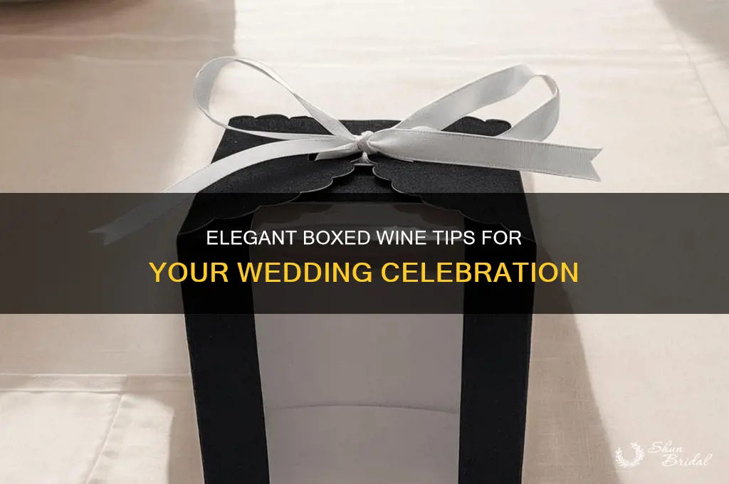 how to serve boxed wine at a wedding