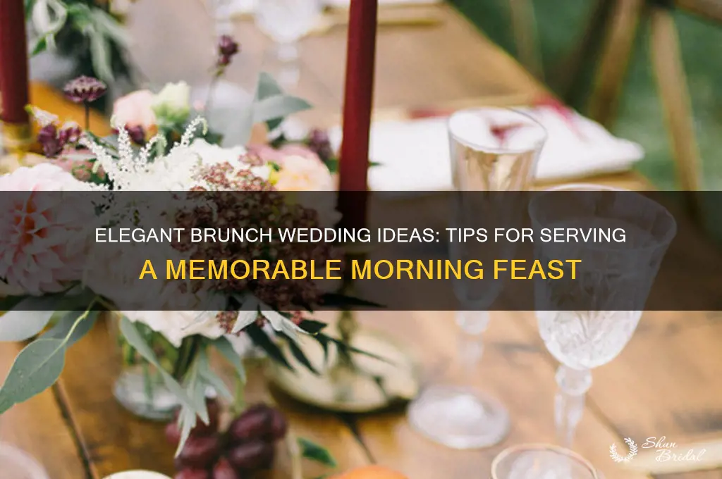 how to serve brunch at a wedding