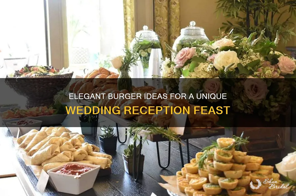 how to serve burgers at a wedding