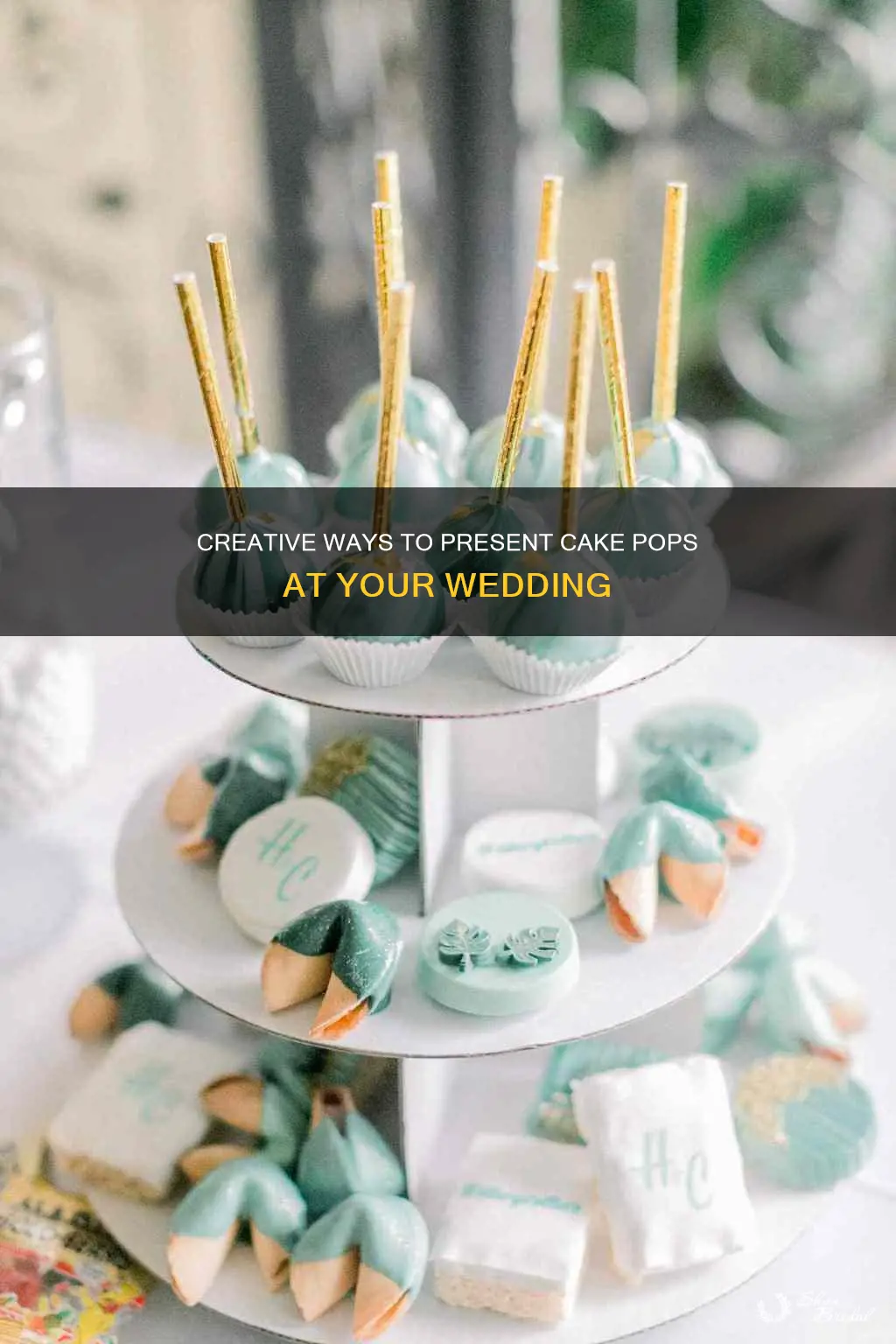 how to serve cake pops at a wedding