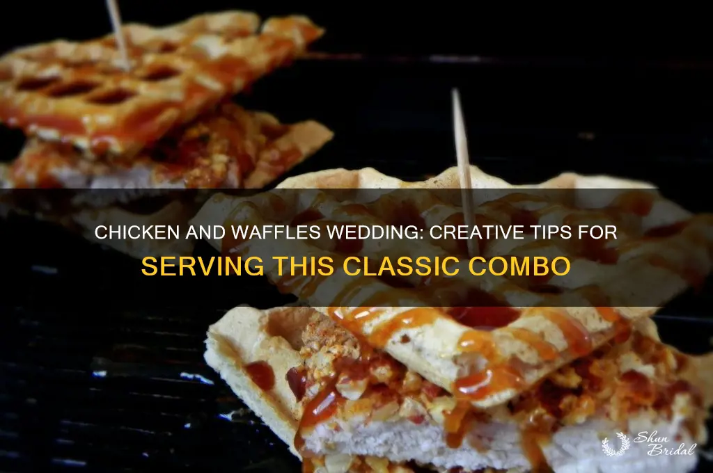 how to serve chicken and waffles at a wedding