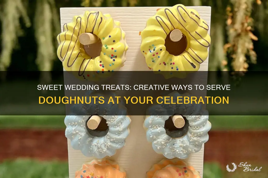 how to serve doughnuts at wedding
