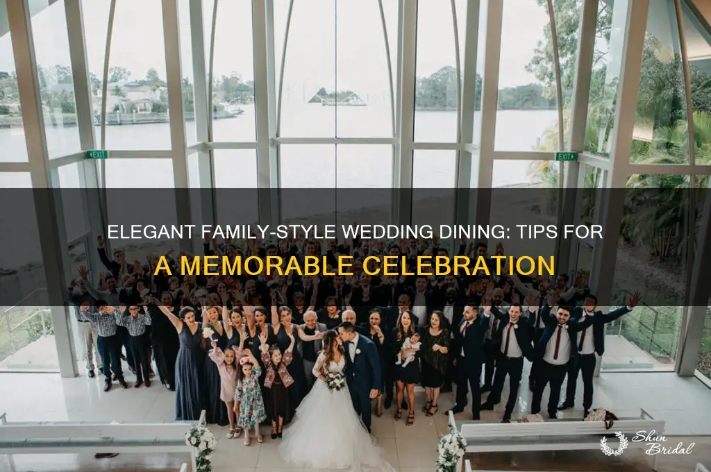 how to serve family style at a wedding