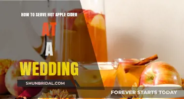 Warm Wedding Elegance: Serving Hot Apple Cider at Your Celebration
