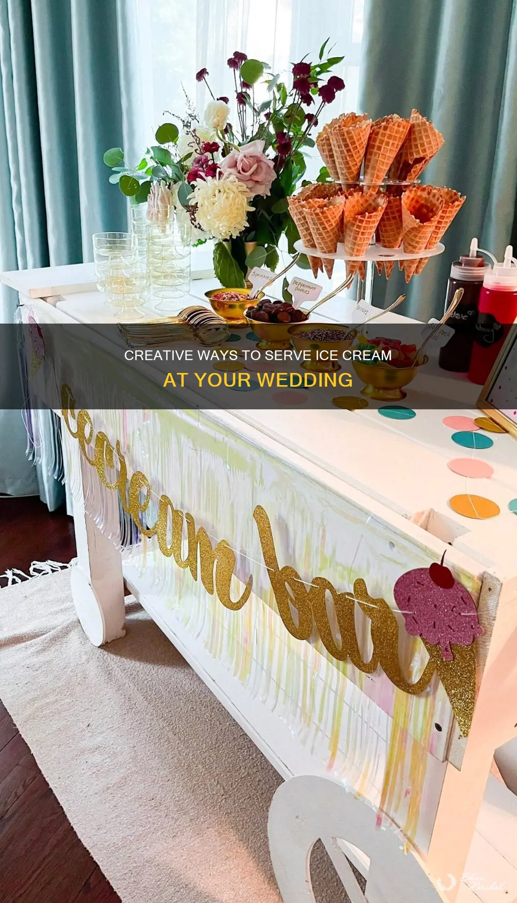 how to serve ice cream at a wedding