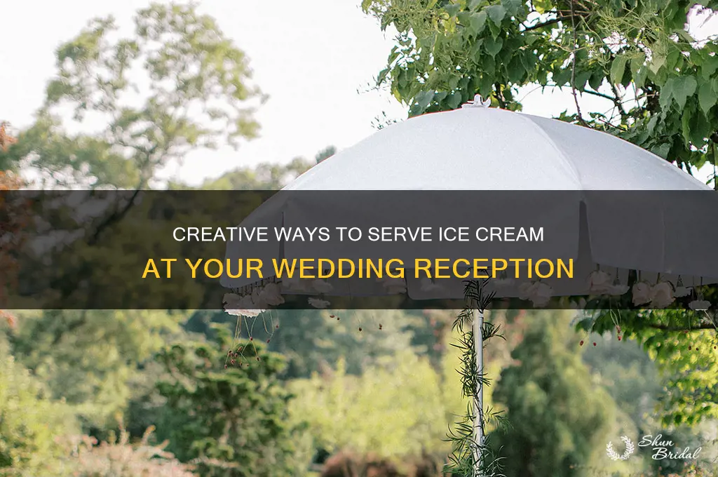 how to serve ice cream at wedding