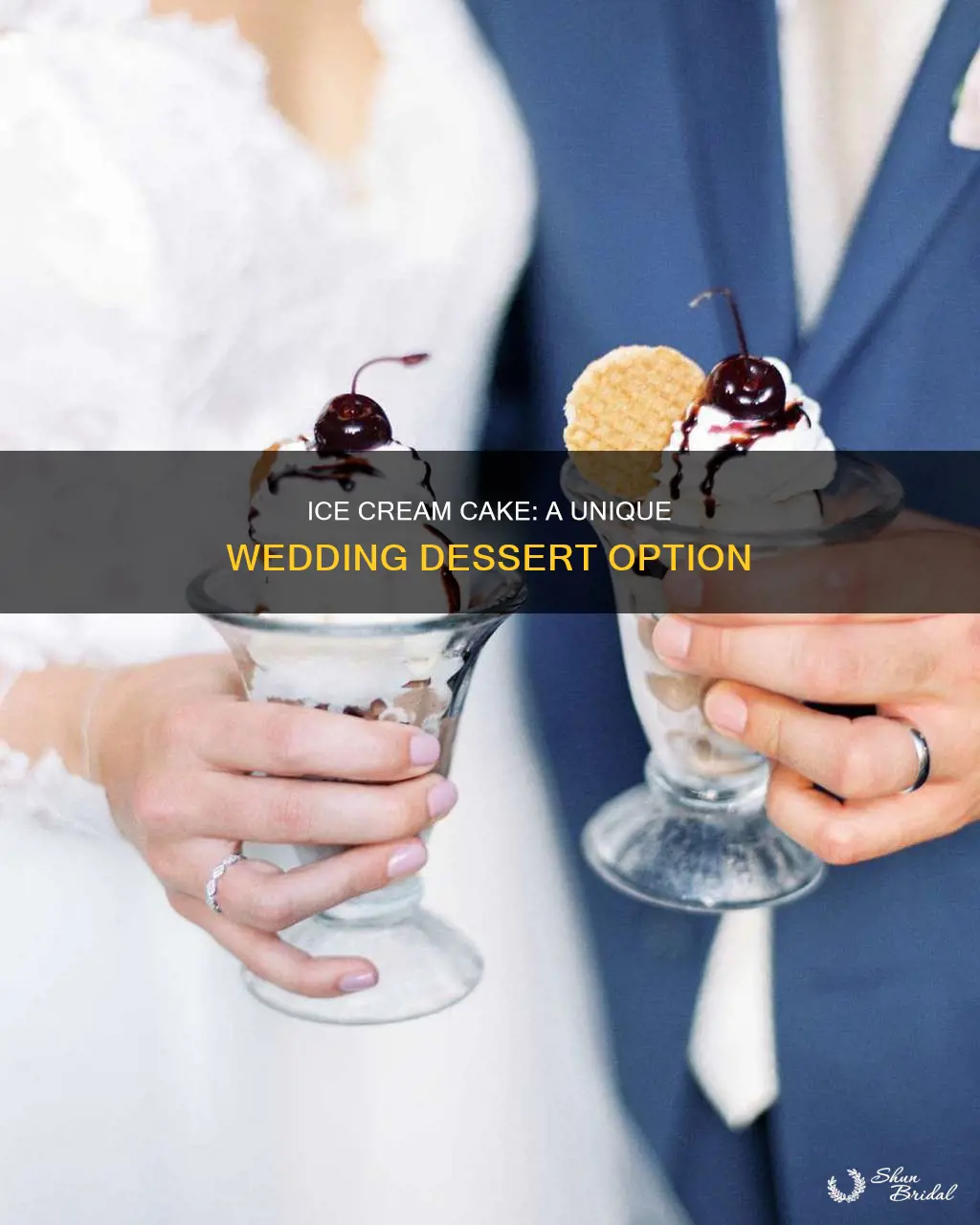 how to serve ice cream cake at a wedding