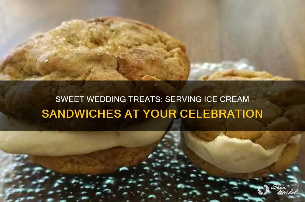 how to serve ice cream sandwiches at a wedding