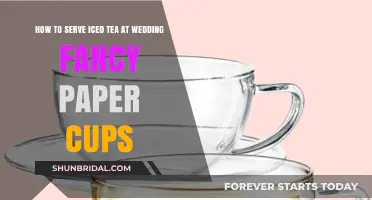 Elegant Iced Tea Serving Tips for Weddings with Fancy Paper Cups