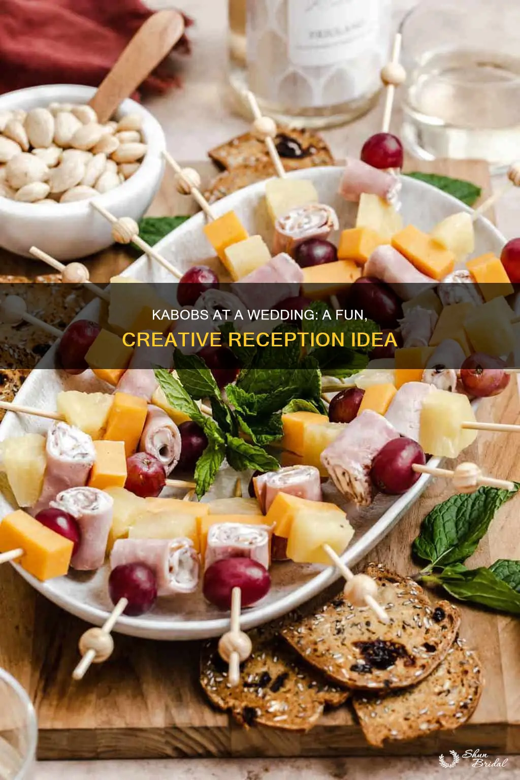 how to serve kabobs at a wedding reception