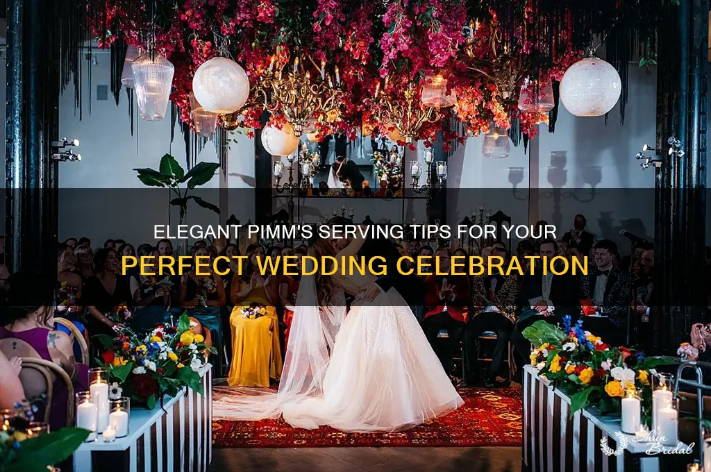 how to serve pimms at a wedding