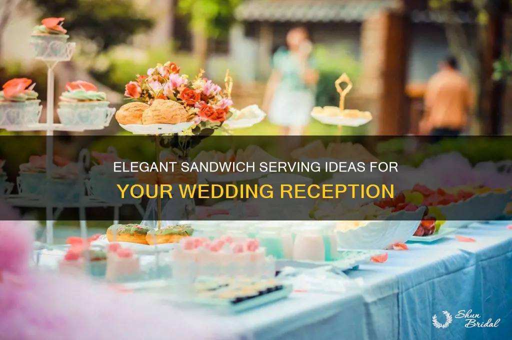 how to serve sandwiches at a wedding