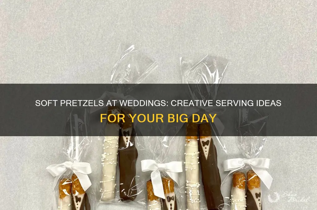 how to serve soft pretzels at wedding