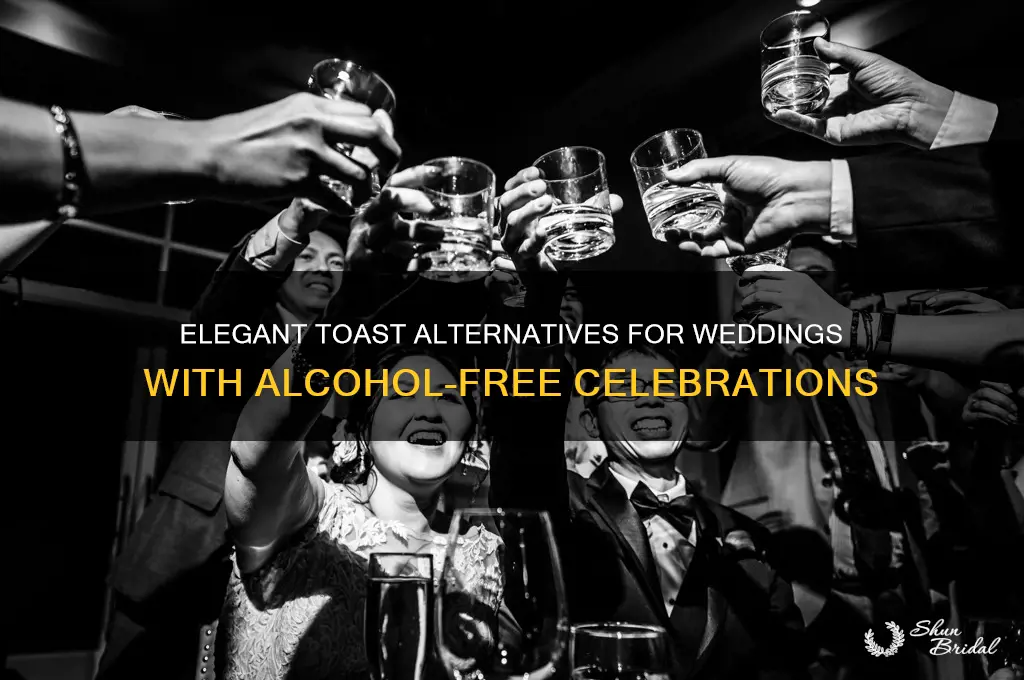 how to serve toast at wedding if bride is alcoholic