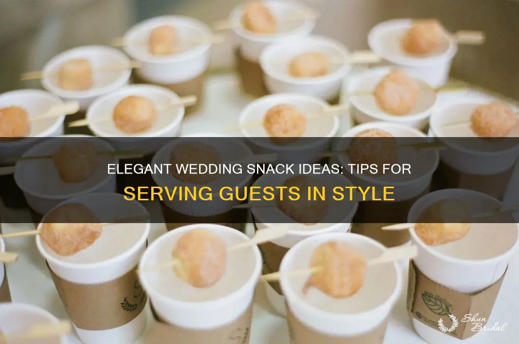 how to serve wedding snacks