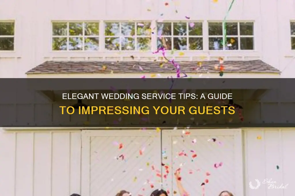how to serve wedding