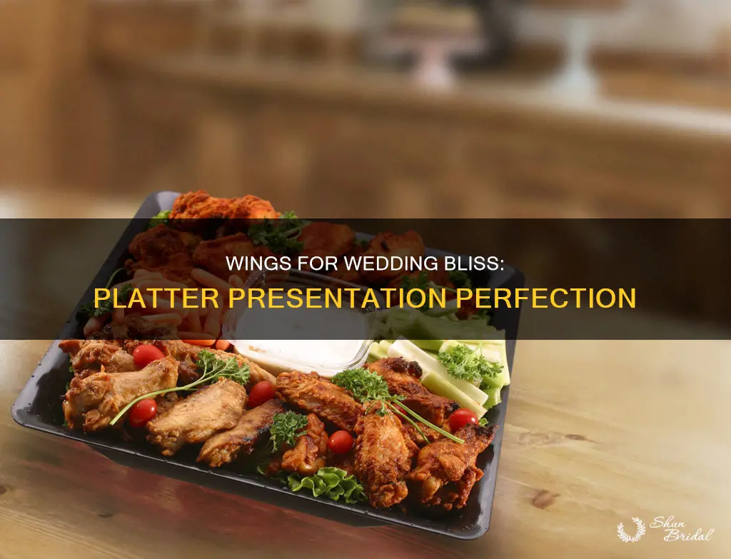 how to serve wings on platter for wedding reception