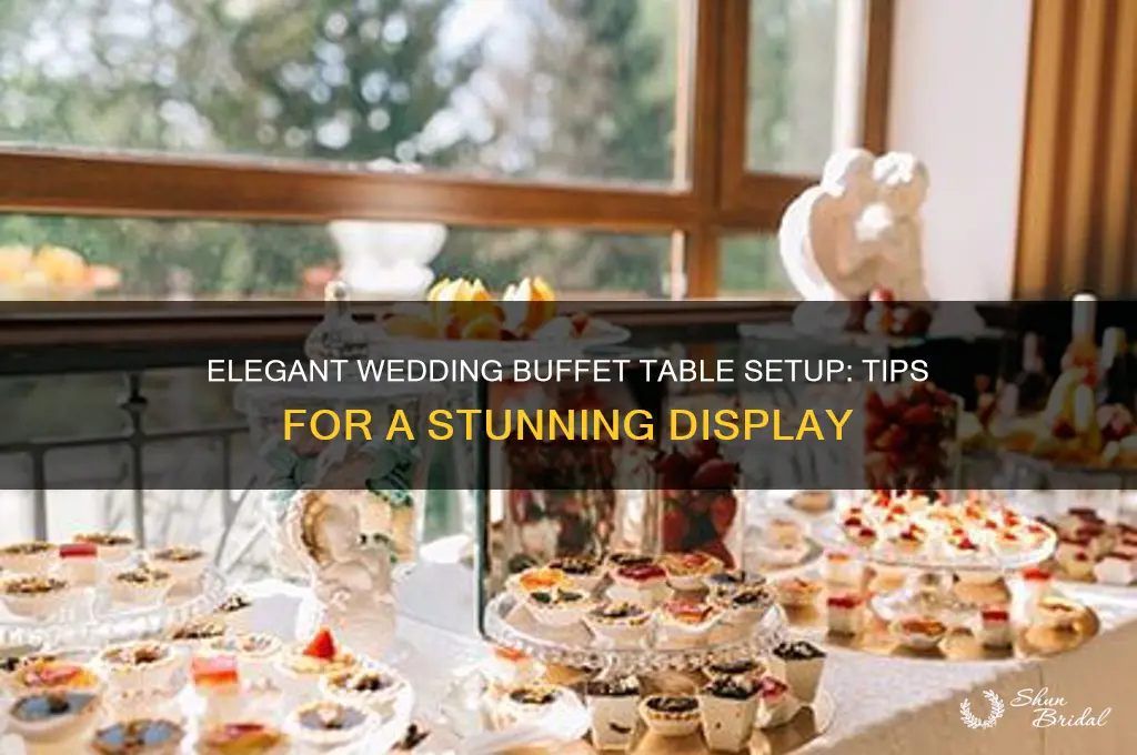 how to set a buffet table for wedding