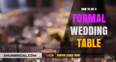Elegant Wedding Table Setting: A Step-by-Step Formal Guide