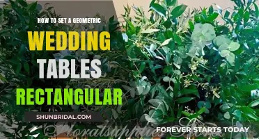 Elegant Geometric Wedding Table Settings: Rectangular Layout Tips & Ideas