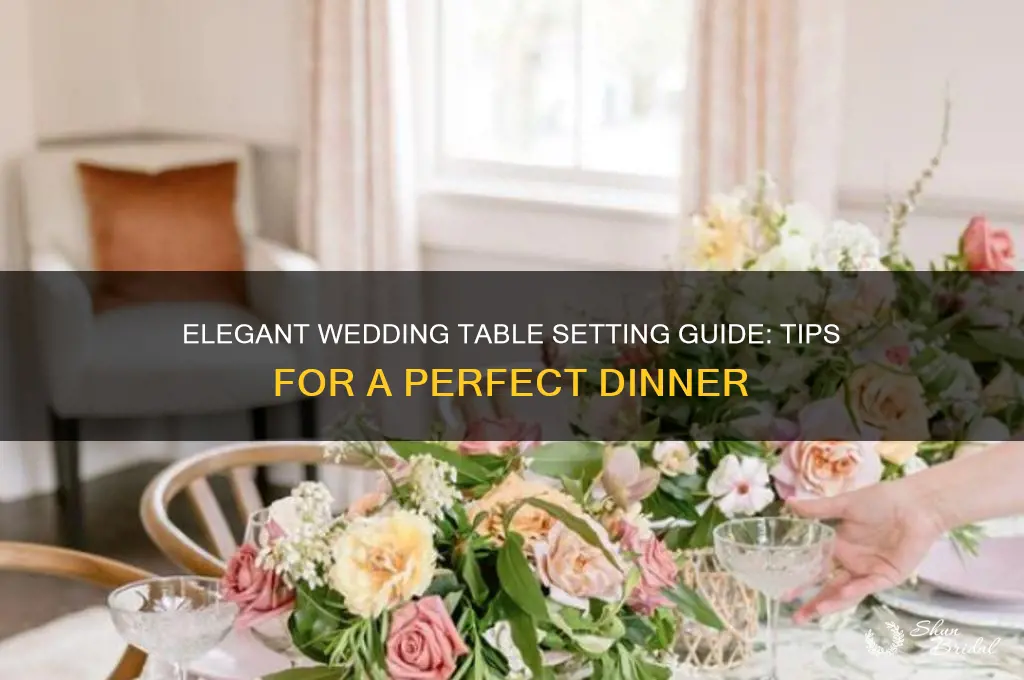 how to set a table for a wedding dinner