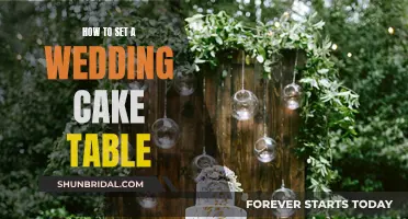 Setting a Wedding Cake Table: A Simple Guide