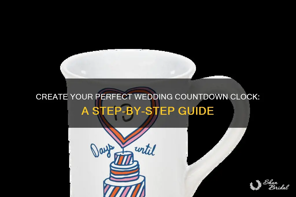 how to set a wedding countdown clock