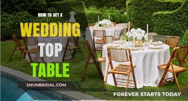 Elegant Wedding Top Table Setup: Tips for a Perfect Seating Arrangement