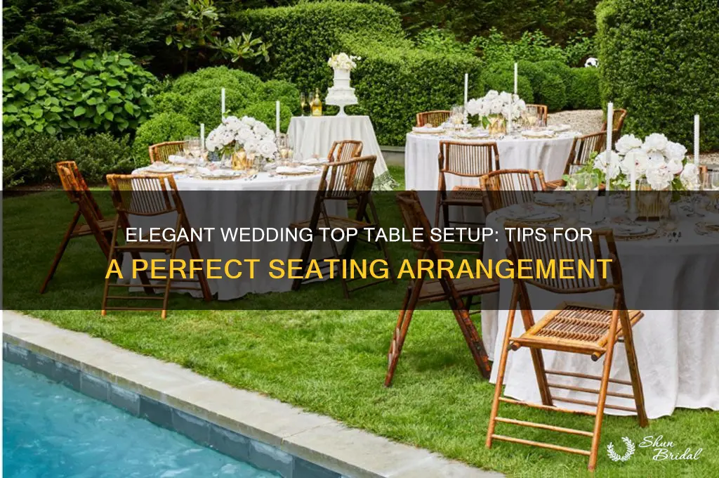 how to set a wedding top table