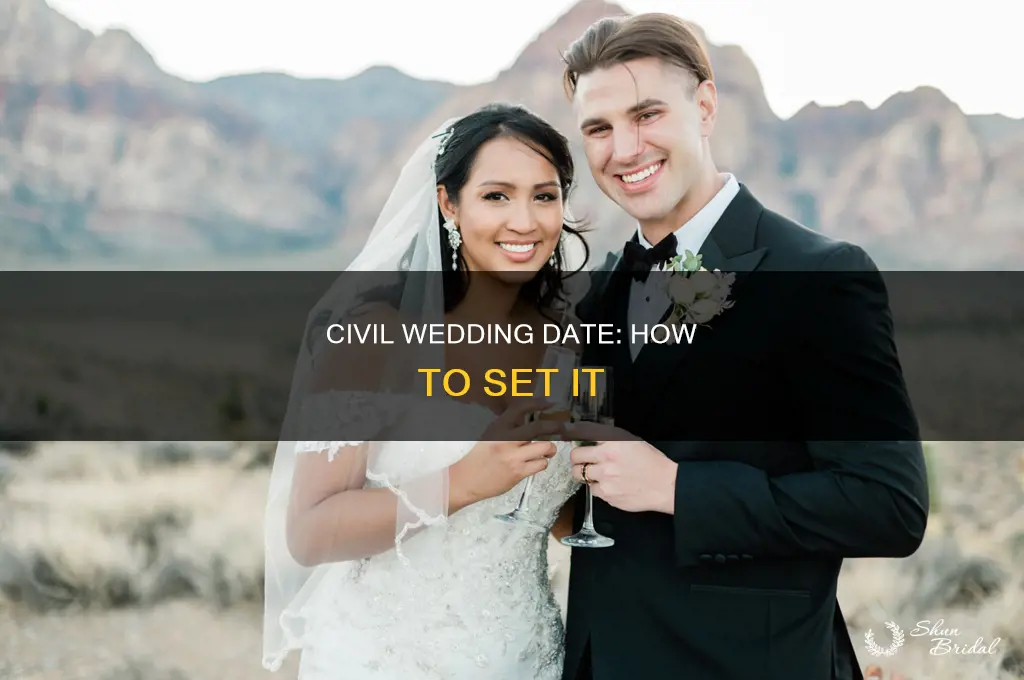 how to set date for civil wedding