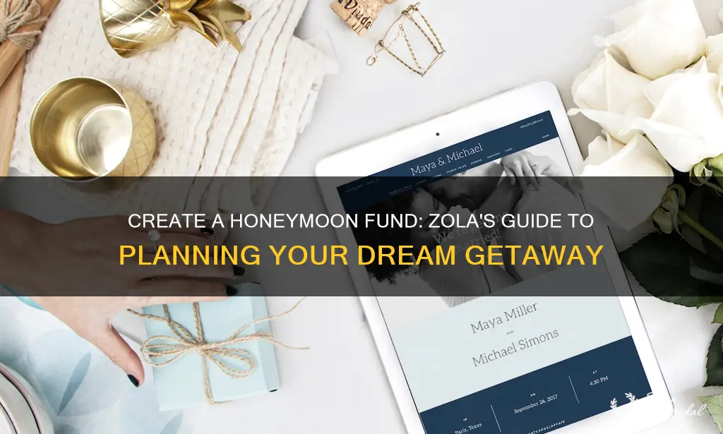 how to set honeymoon fund on zola