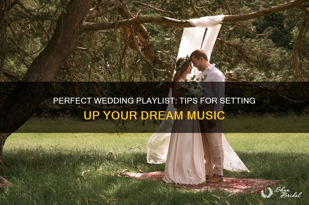 how to set music up for wedding