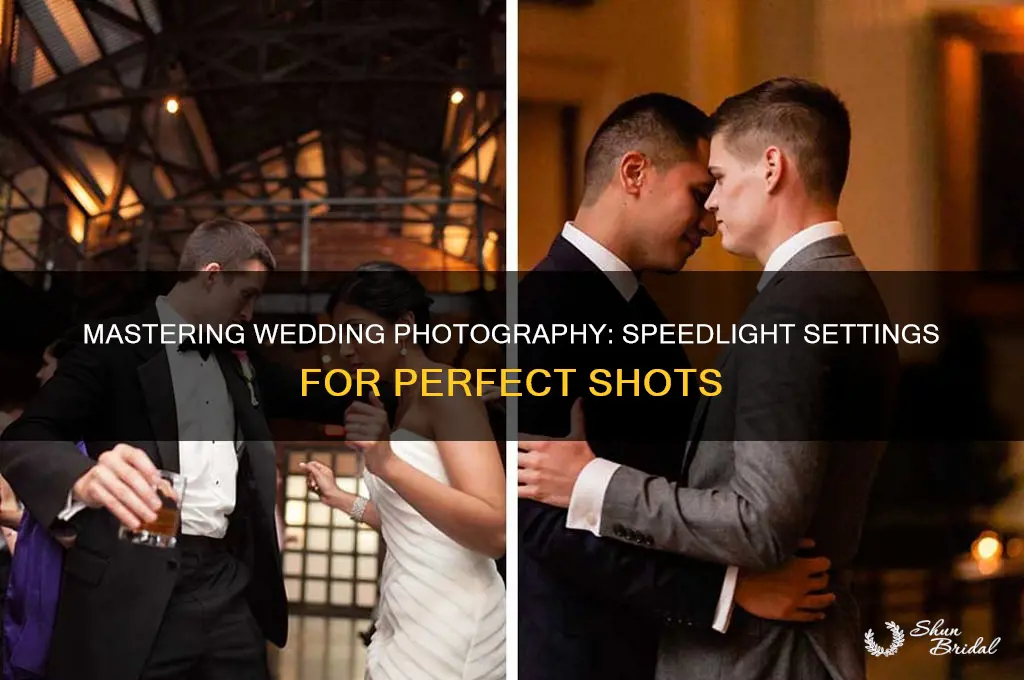 how to set speedlight for weddings