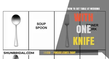 Elegant One-Knife Wedding Table Setting: Simple Steps for Perfection