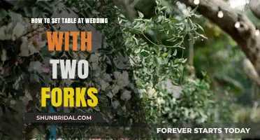 Elegant Wedding Table Setting: Mastering the Art of Two Forks