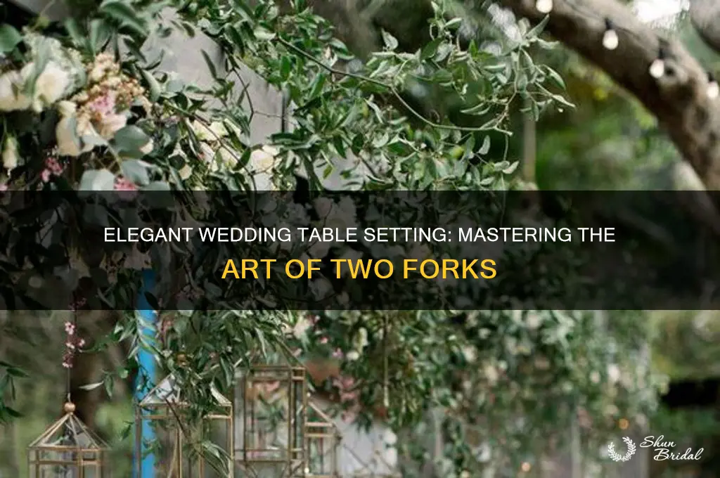 how to set table at wedding with two forks