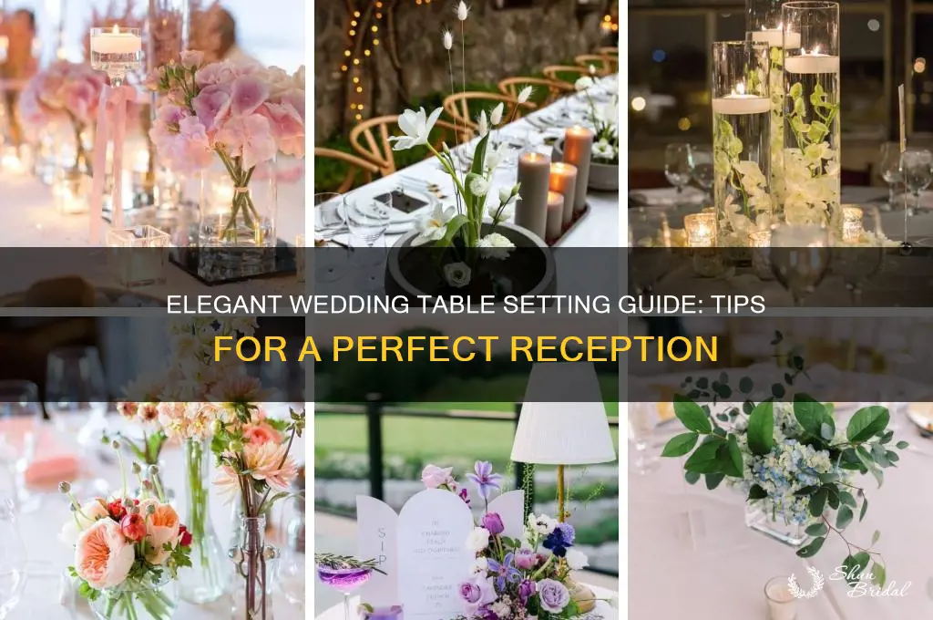 how to set table at wedding