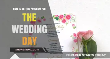 Crafting Your Perfect Wedding Day: A Step-by-Step Program Guide