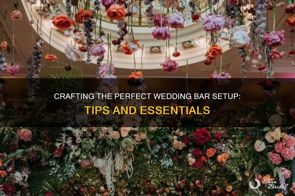 how to set up a bar for a wedding