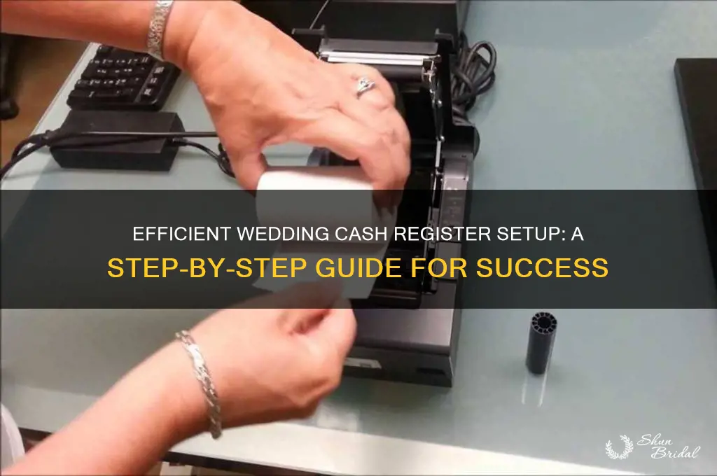 how to set up a cash register for wedding