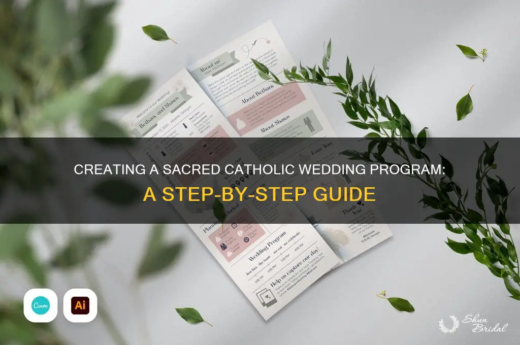 how to set up a catholic wedding program