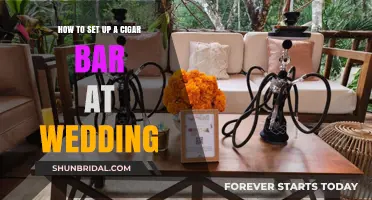Elegant Cigar Bar Setup: A Sophisticated Wedding Reception Guide