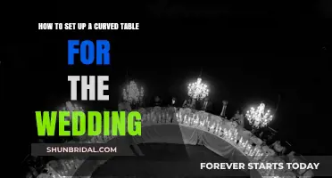 Elegant Curved Wedding Table Setup: A Step-by-Step Guide