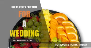Elegant Fruit Table Setup Ideas for Your Dream Wedding Celebration