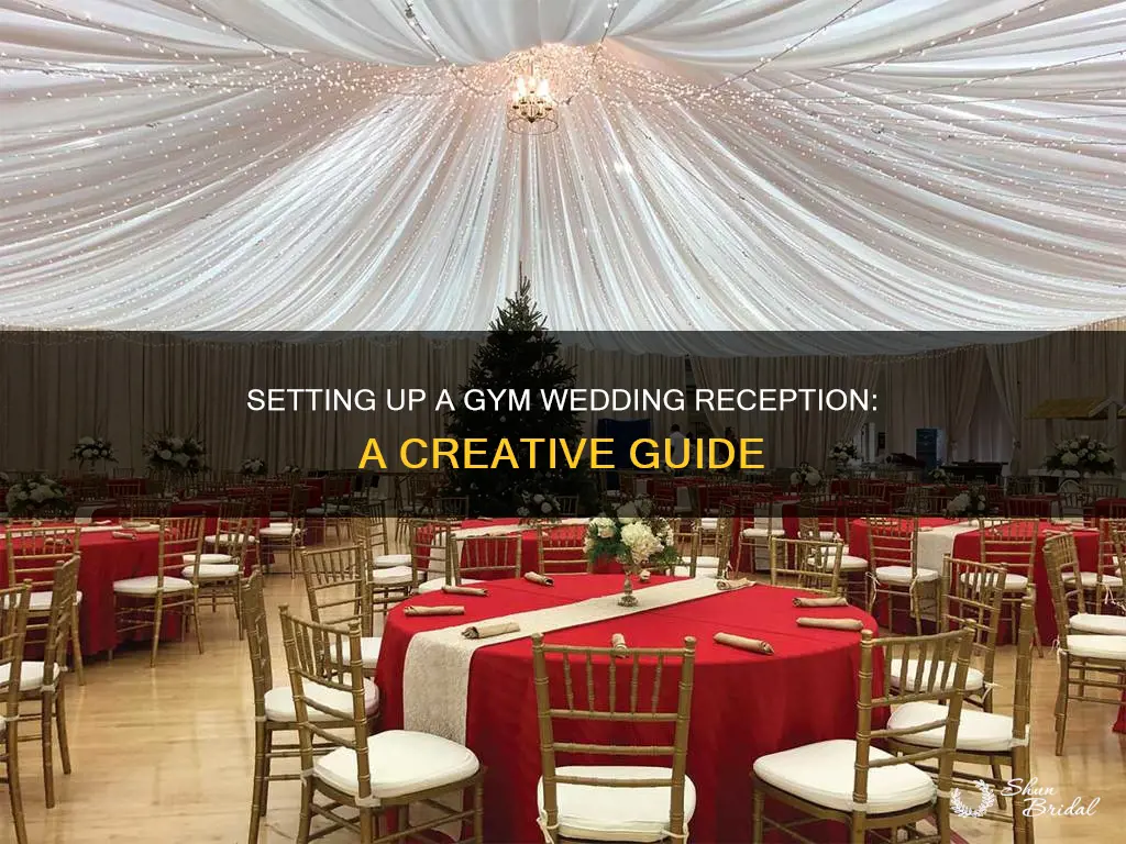 how to set up a gym for a wedding reception