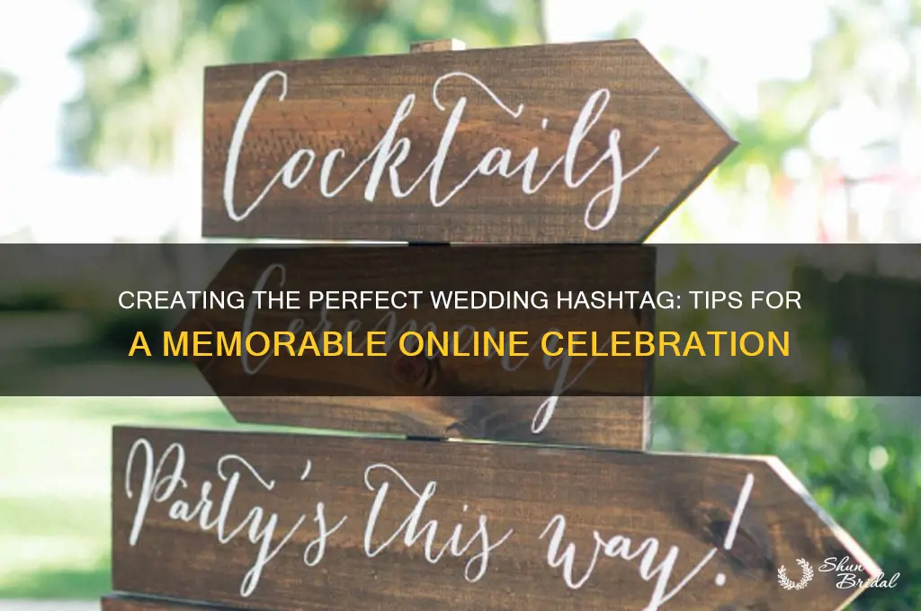 how to set up a hashtag for a wedding
