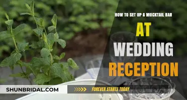 Setting Up a Wedding Mocktail Bar